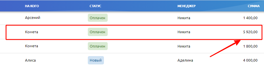 Результат работы вычисления